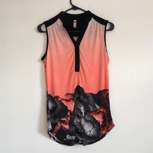 Beautiful floral sleeveless tops